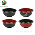 Disposable 1400ml Round Black Plastic Japanese Ramen Bowl